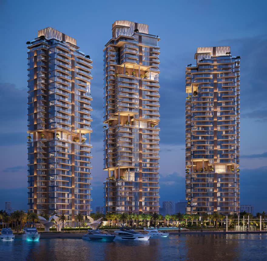 Luxurious modern high-rise residential towers in Dubai at Address Point Properties.