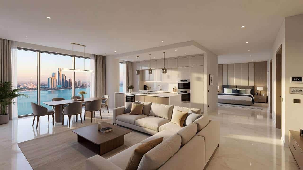 three bedroom apartment sample image
