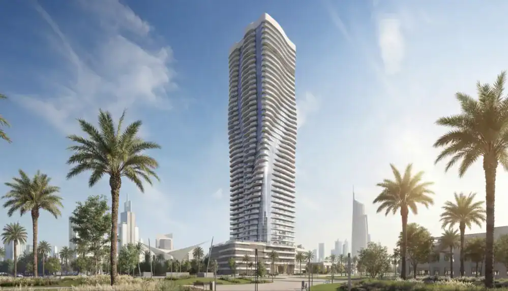 Curved Radiant Waves Tower in Shams Abu Dhabi, Al Reem Island