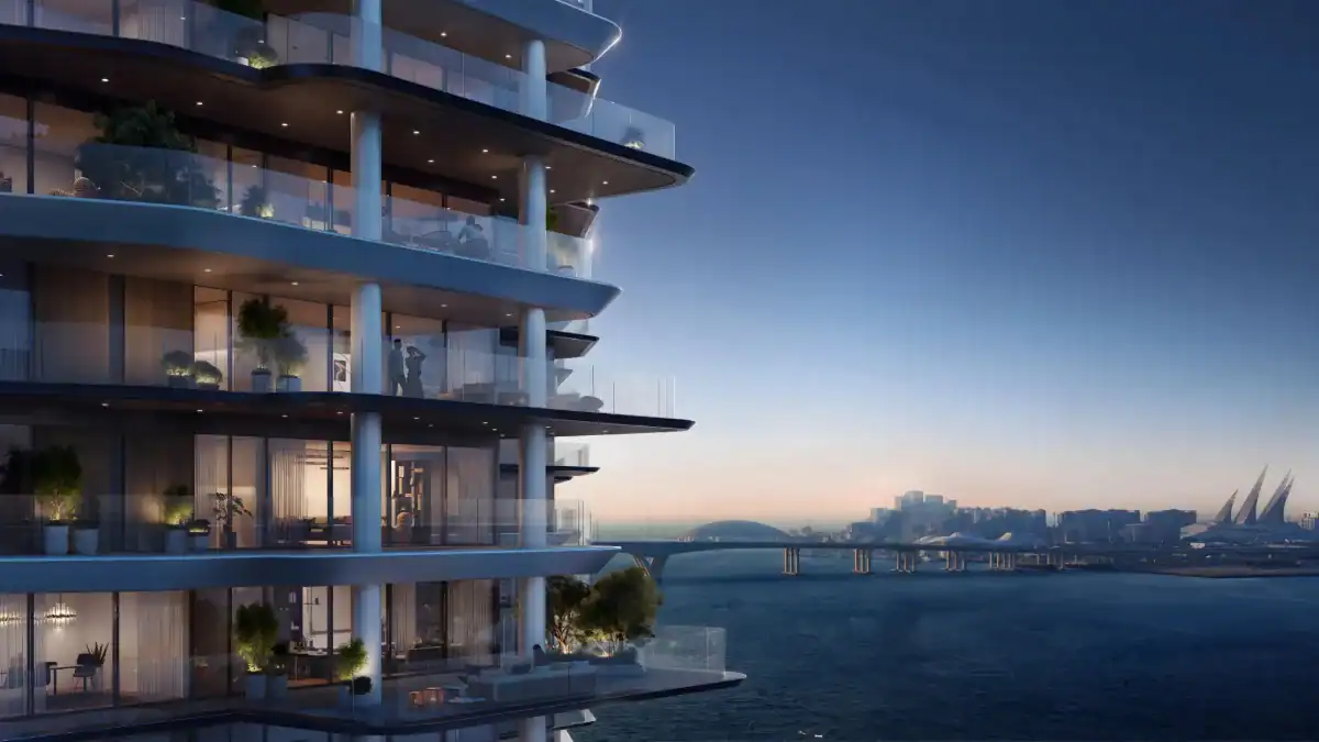 Seamont Autograph Collection Residences balconies overlooking the water at Shams Abu Dhabi