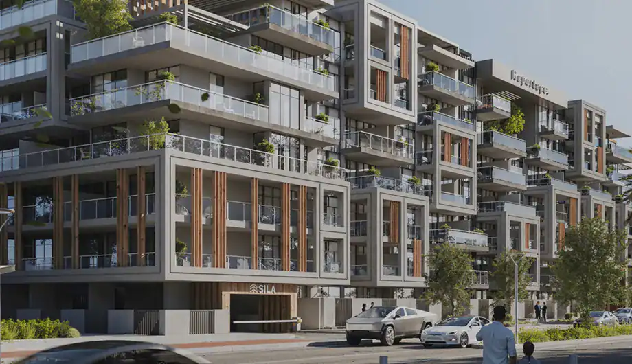 Mid-rise residences at Sila by Reportage in Masdar City